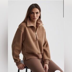 Varley Roselle Half Zip Fleece in Chanterelle | women’s medium